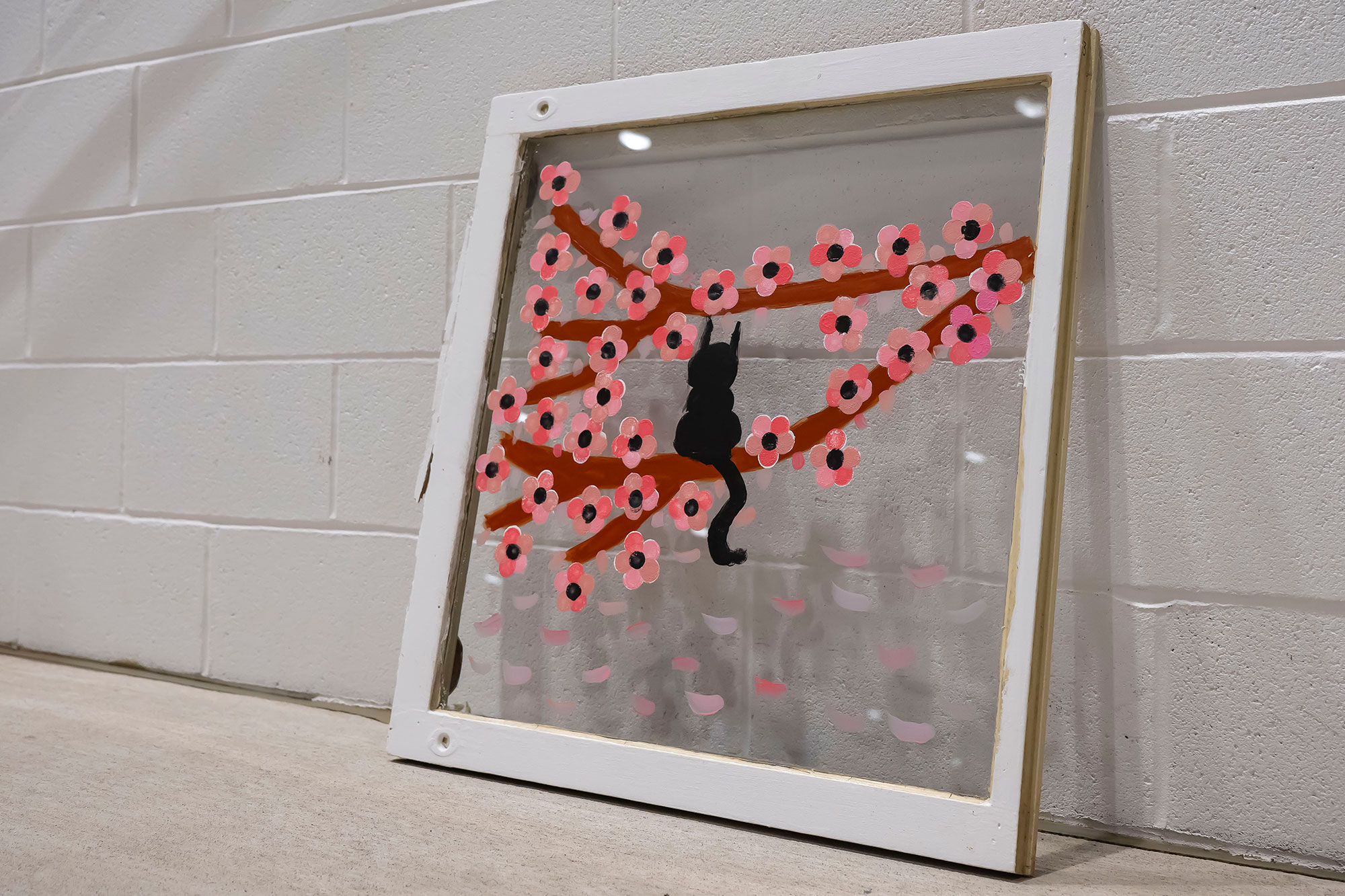 Artwork created at a Window Depot USA of Lafayette and Big Brothers Big Sisters event.